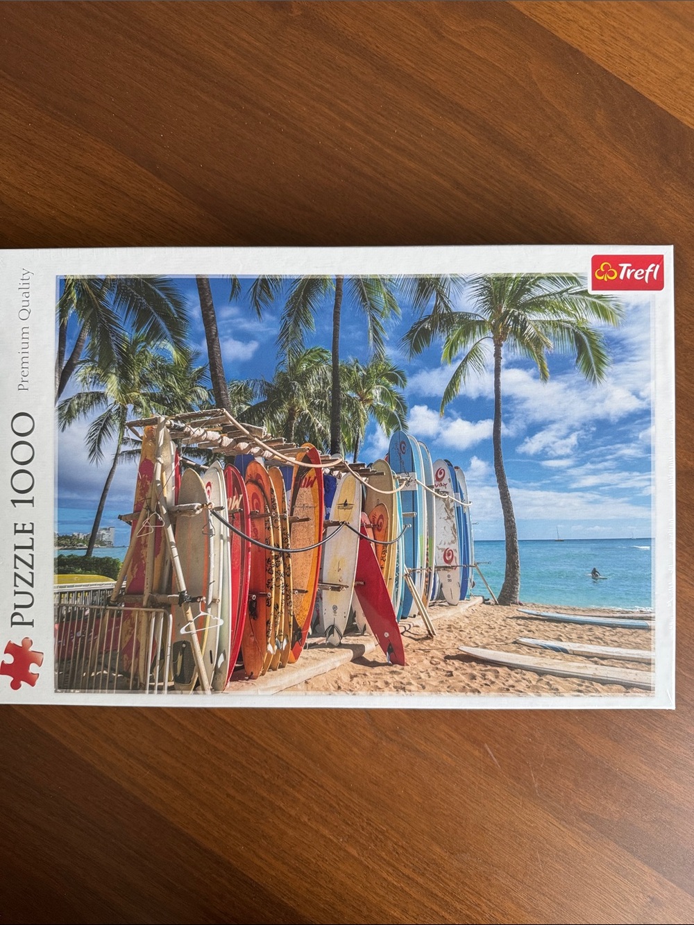 Trefl 1000-Piece Beach Surfboard Puzzle SEALED